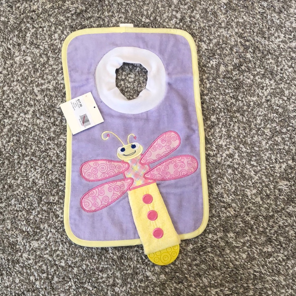 Dragonfly Teether Bib NWT
